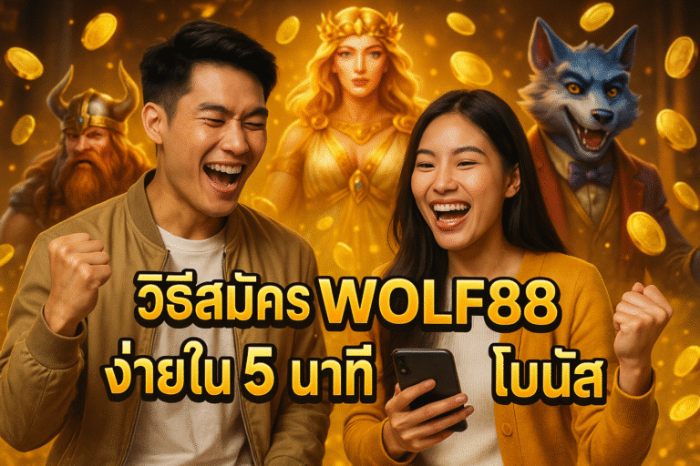 วิธีสมัคร WOLF88 ง่ายใน 5 นาที พร้อมโบนัส