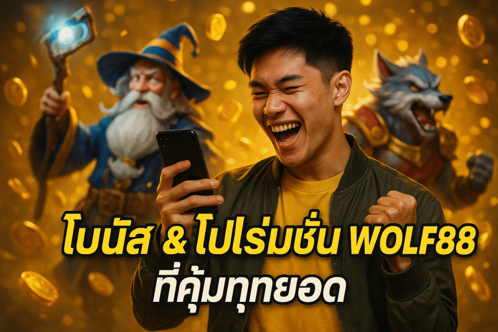โบนัส & โปรโมชั่น WOLF88 ที่คุ้มทุกยอด